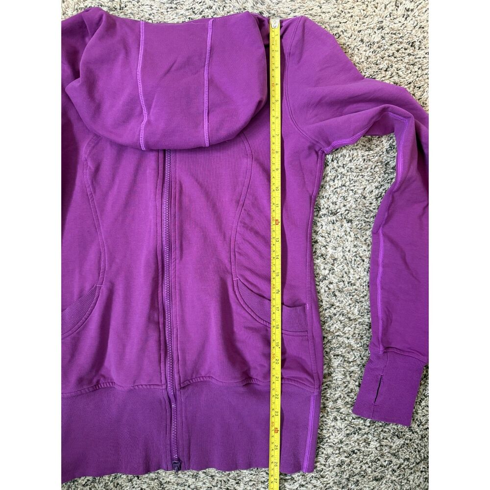Lululemon Scuba Full-Zip Hoodie – Purple (Size 10) - Picture 7 of 8